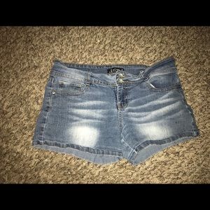 Denim shorts